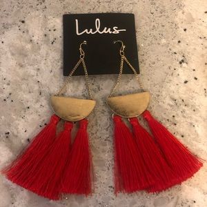 Brand new red earrings!